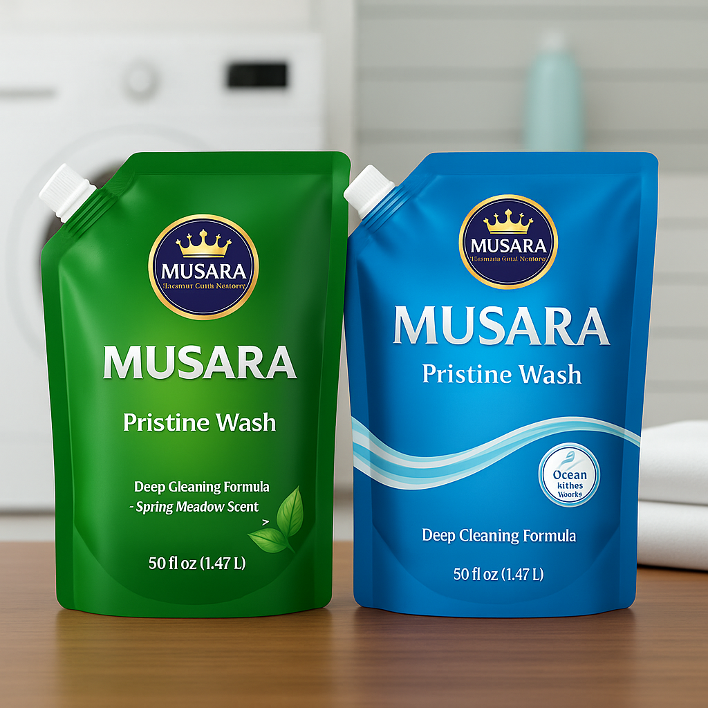 liquid detergent in pouches